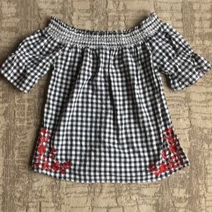 Francesca’s Black off the shoulder blouse